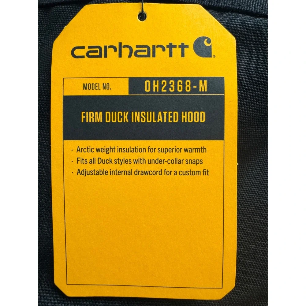 Carhartt‎ Firm Duck Insulated Hood Black Arctic Weight 2XL-5XL NWT